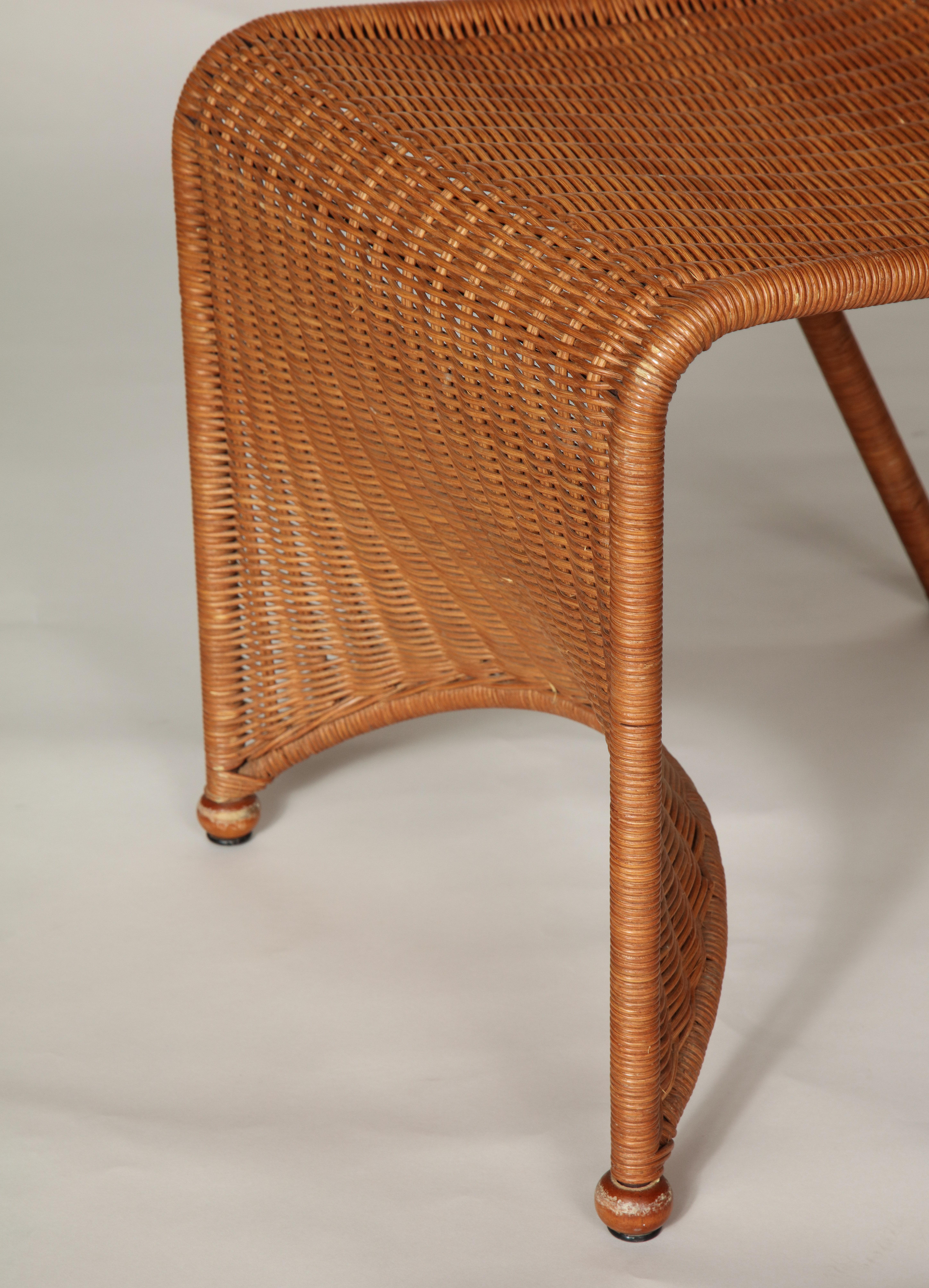 Late 20th Century Oscar Tusquets Blanca 8 Woven Rattan Sculptural Dining Chairs, 1980s
