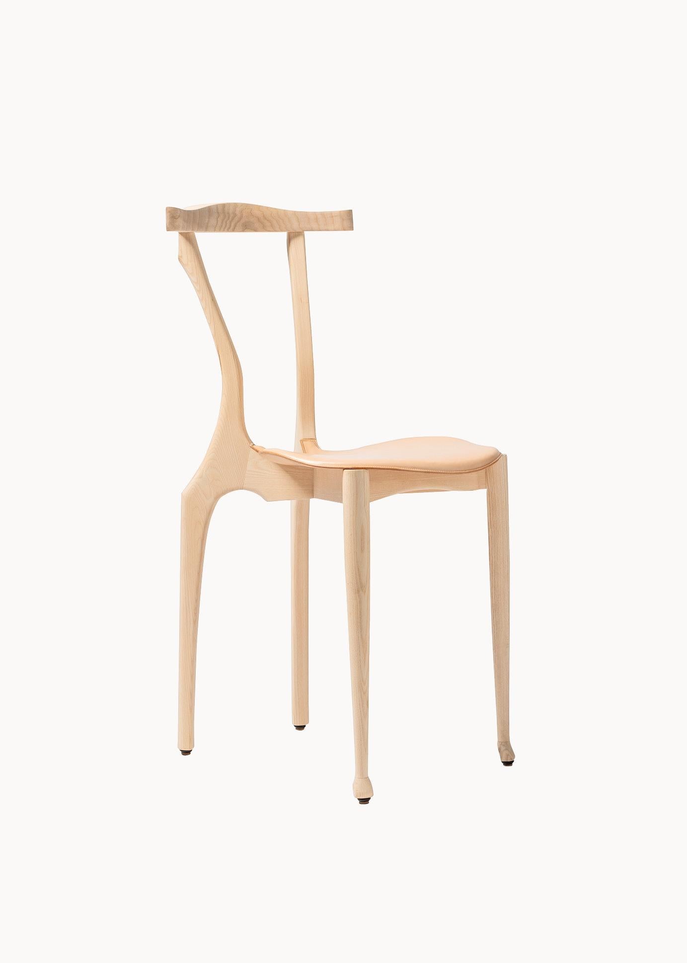 Oscar Tusquets, Gaulinetta Chair, Black, Lacquered, LIMITED EDITION For Sale 3