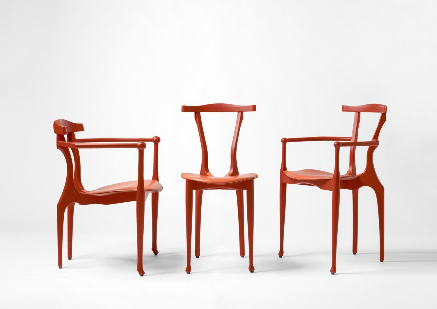 Spanish Oscar Tusquets, Gaulinetta Chair, Black, Lacquered, LIMITED EDITION For Sale
