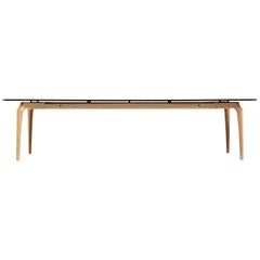 Oscar Tusquets Large Table 'Gaulino' Wood Stained Black by Bd Barcelona