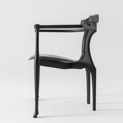 Oscar Tusquets, Mid-Century Modern, Black Ash Gaulino Spanish Easy Chair