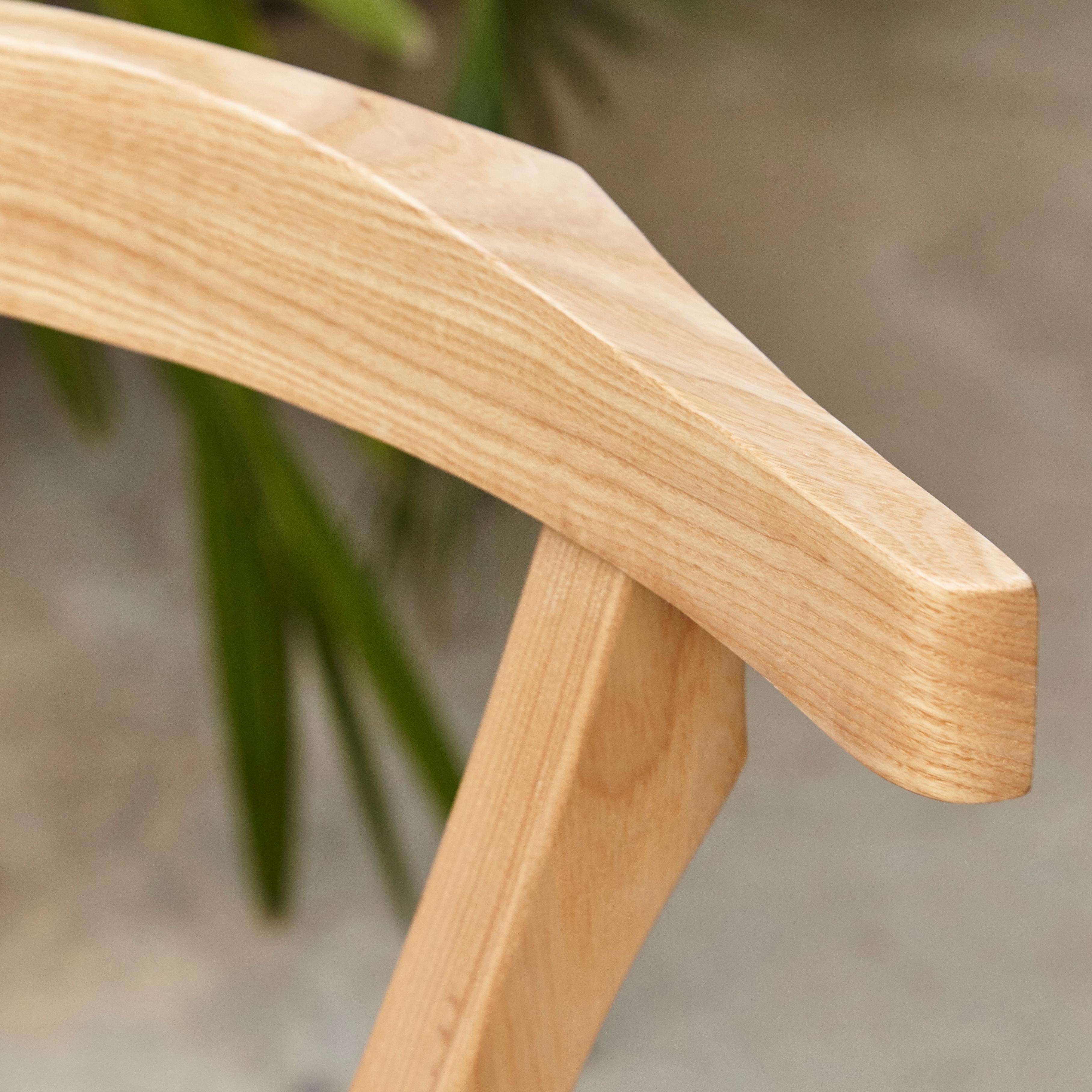 Oscar Tusquets Mid-Century Modern Leather Wood Gaulino Chair 5