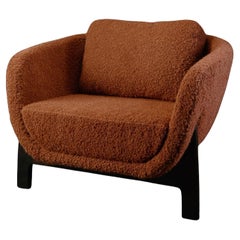 Oscar Wood Armchair, in Darkened Sycamore, Handcrafted in Portugal by Duistt