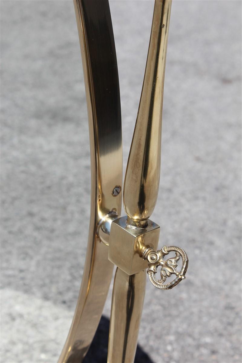 Mid-Century Modern Oscillating Jewelry Mirror Solid Brass Glasses Mid-Century Italian Design Gold