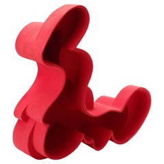 Oscillation Dekoratives Objekt aus rot glasierter Keramik von Ain Choi