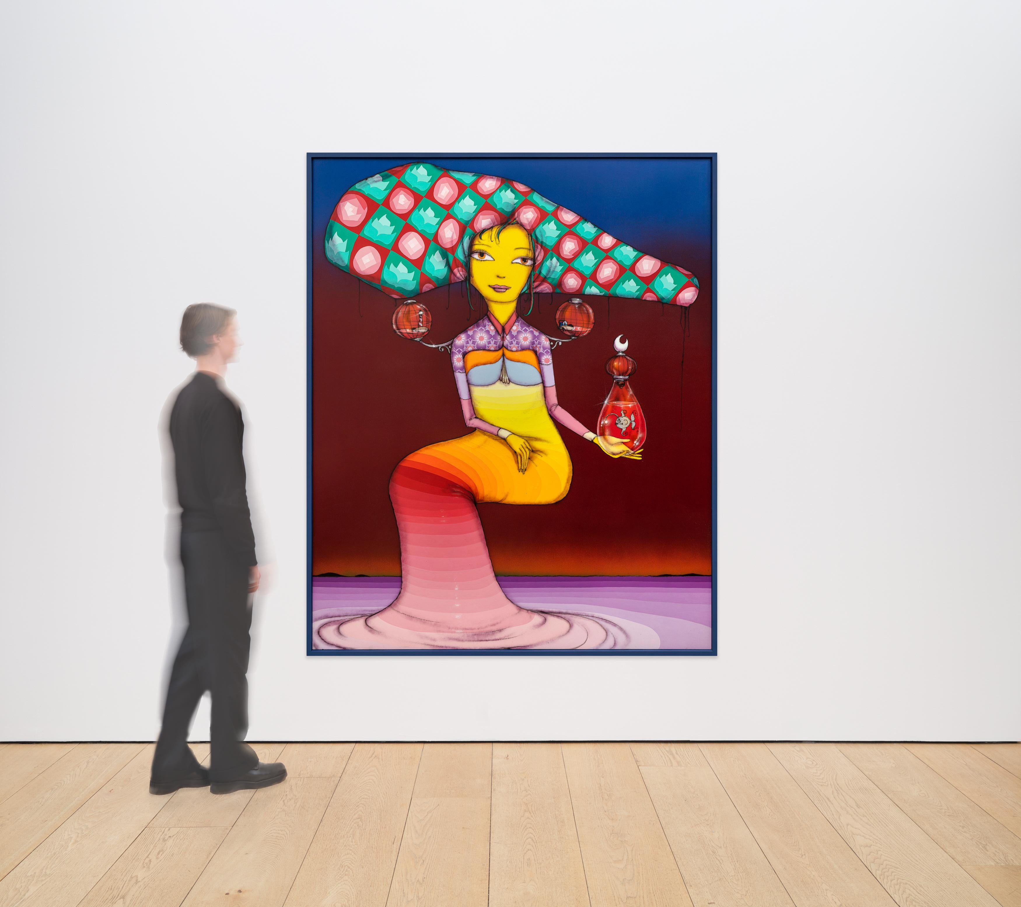 O Sol ao Encontro da Lua (Il sole che incontra la luna) - Painting Street Art di OSGEMEOS