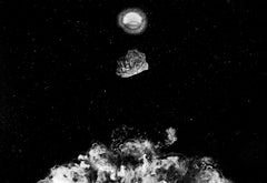 Made of Diamonds, Contemporary black and white photo, space, sci fi, abstract