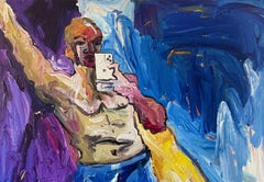 Croissance et amour de soi - 21e siècle, Contemporain, Empâtement, Expressionniste, Hommes