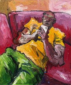 Los ojos y la mente - Siglo XXI, Contemporáneo, Impasto, Expresionista, Hombres