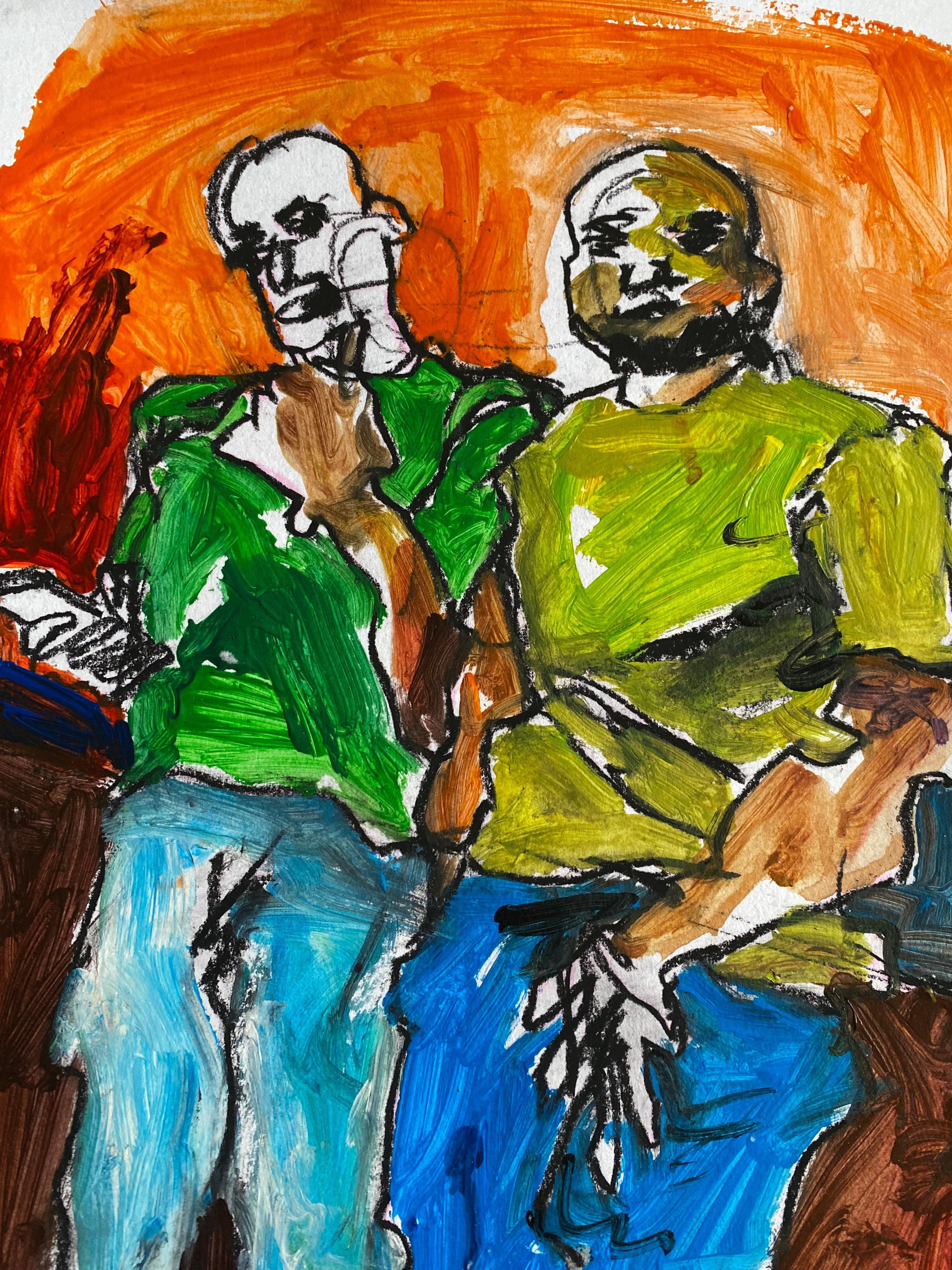 Fratello gemello - 21° secolo, Contemporaneo, Impasto, Moderno, Espressionista, Uomo