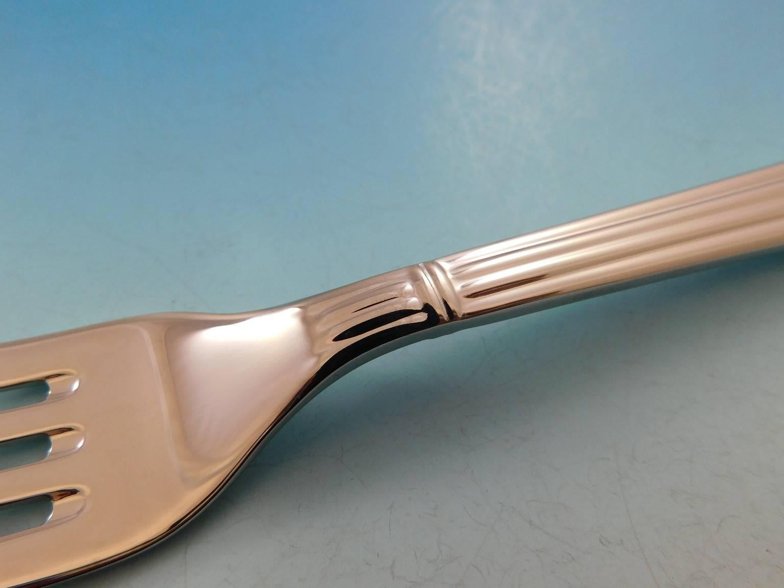 Osiris by Christofle France Stainless Steel Set Service for 12 Dinner New 86 Pcs In Excellent Condition In Big Bend, WI