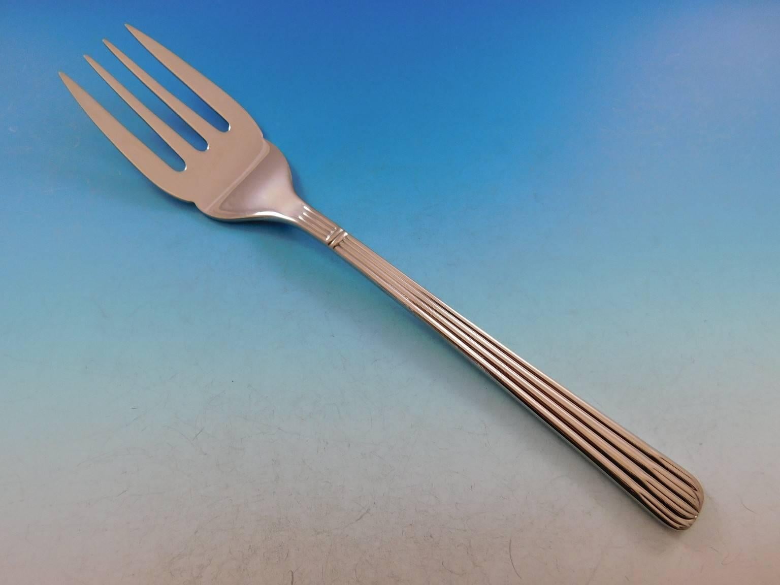 Osiris by Christofle France Stainless Steel Set Service for 12 Dinner New 86 Pcs 1