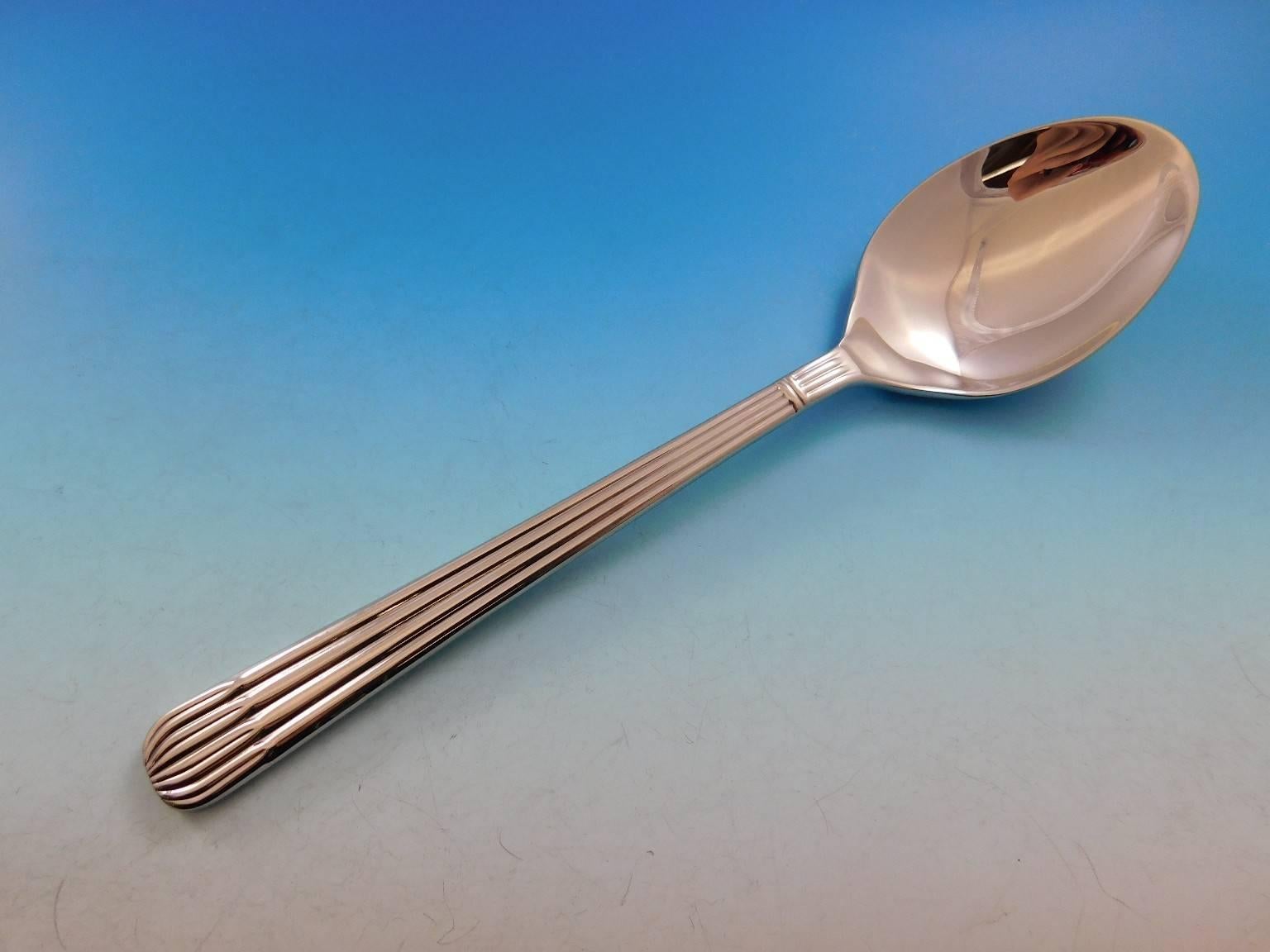 Osiris by Christofle France Stainless Steel Set Service for 12 Dinner New 86 Pcs 2