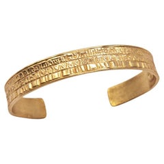 Osiris Cuff in 14k Yellow Gold: a Modern Tribute to Ancient Egypt