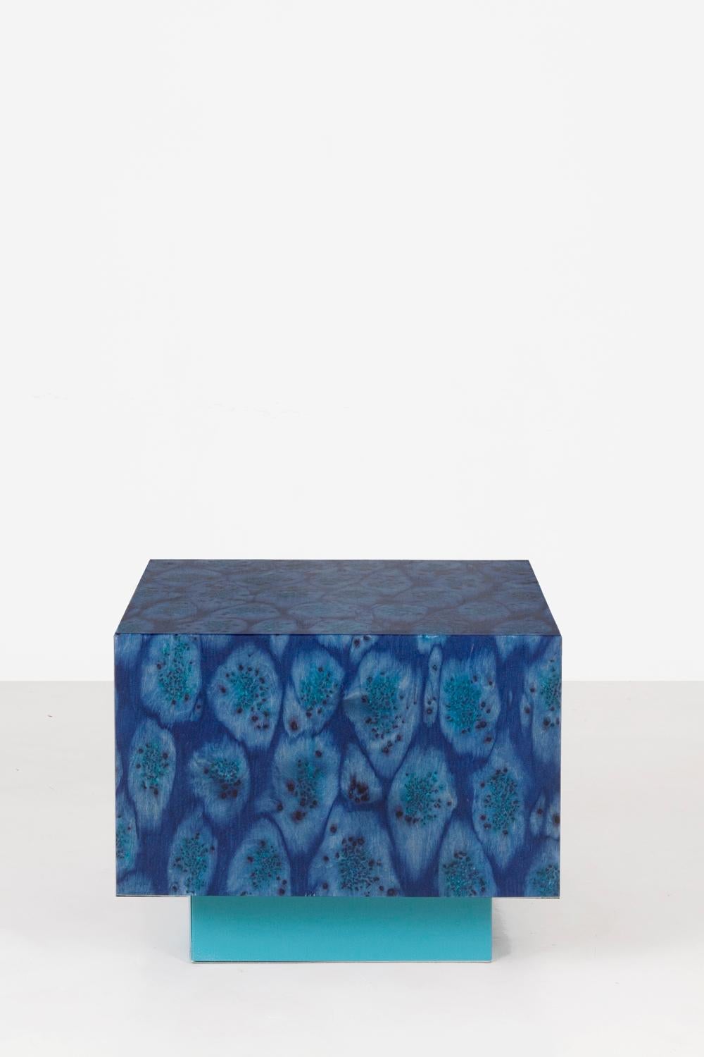 Modern Osis Peacock Block Cube by Llot Llov For Sale