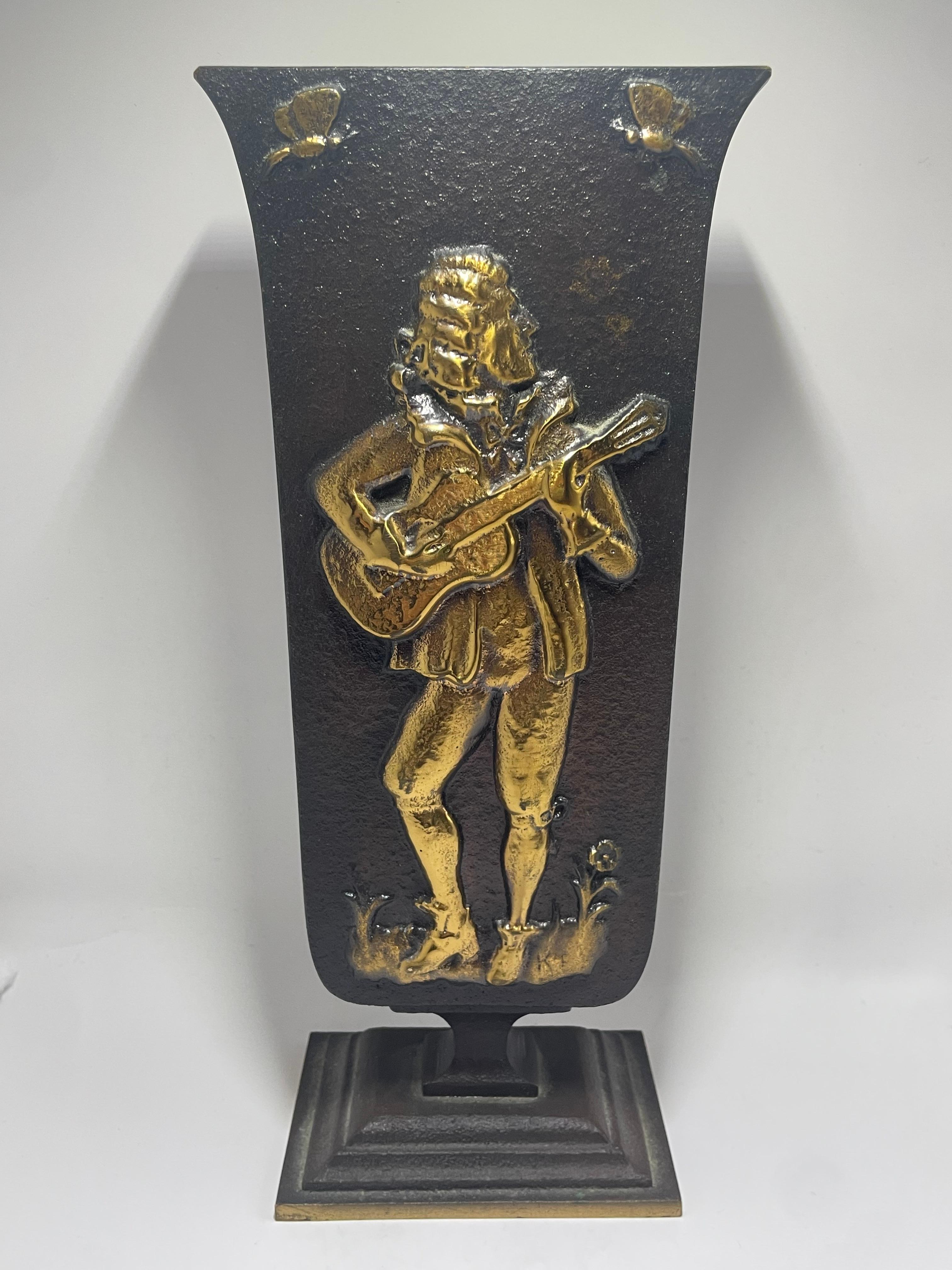 Scandinavo moderno Oskar Antonsson, Athena - Vaso di bronzo in vendita