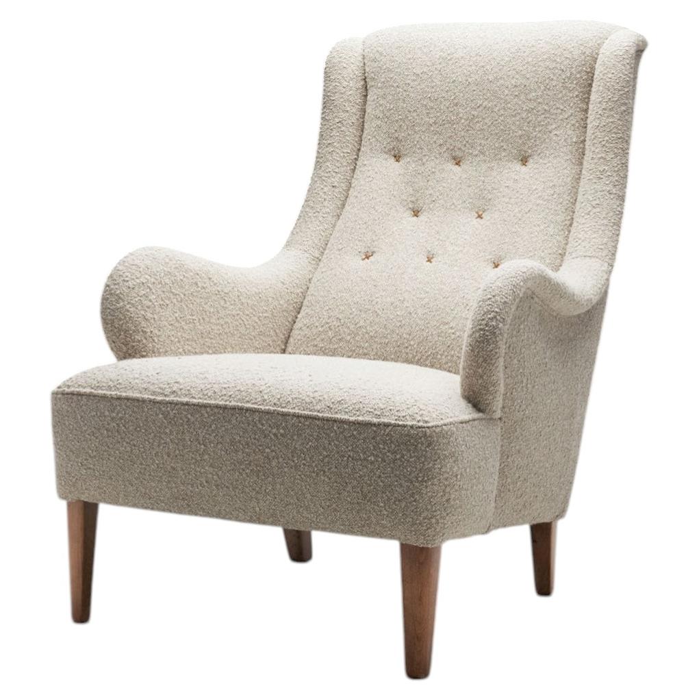 Fauteuil « Oskar » de Carl Malmsten pour O.H. Sjögren, Suède Années 1930 en vente