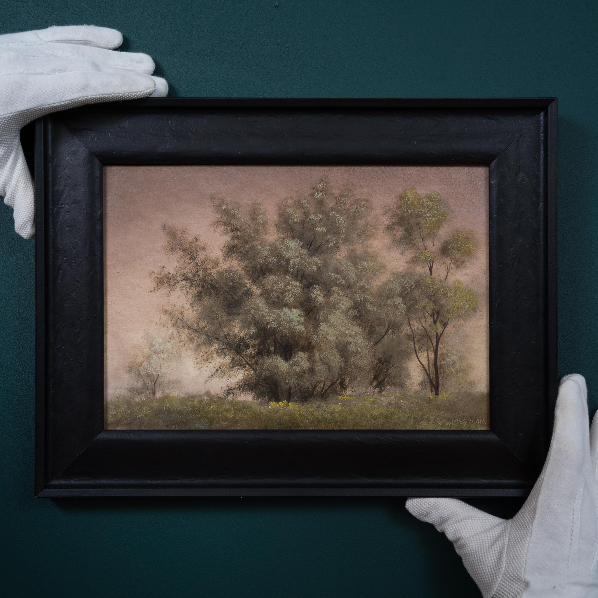 Landscape with Trees by Swedish Artist Oskar Bergman 1