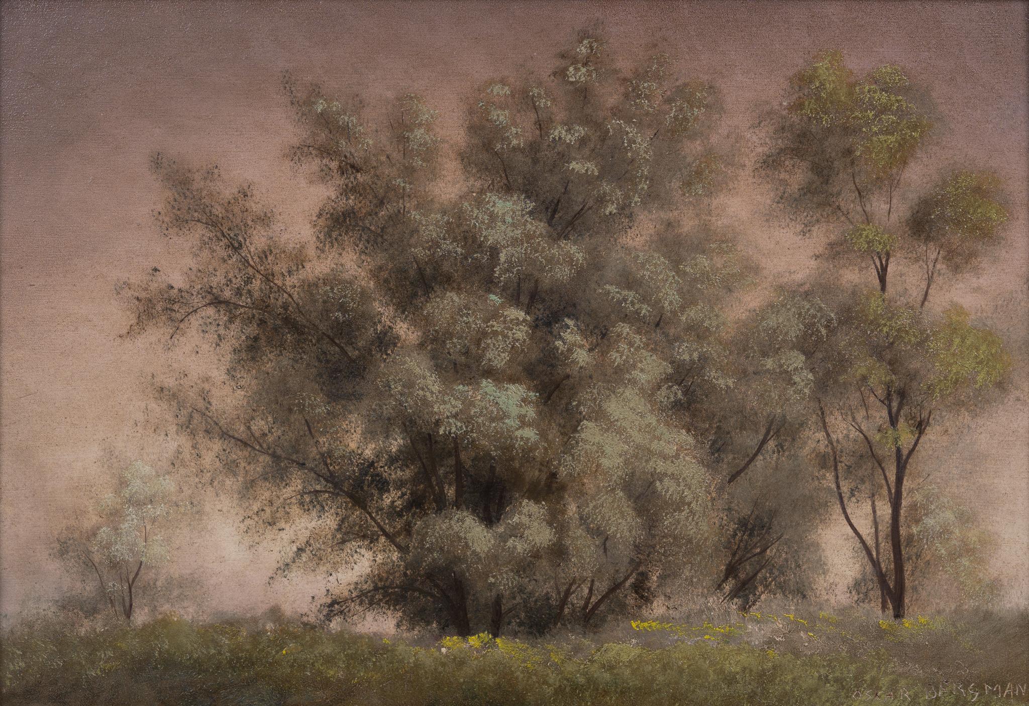 Landscape with Trees by Swedish Artist Oskar Bergman 2