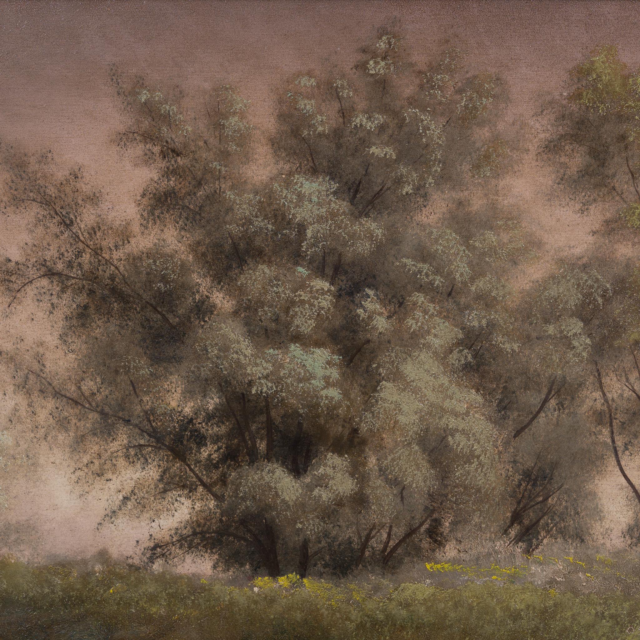 Landscape with Trees by Swedish Artist Oskar Bergman 3