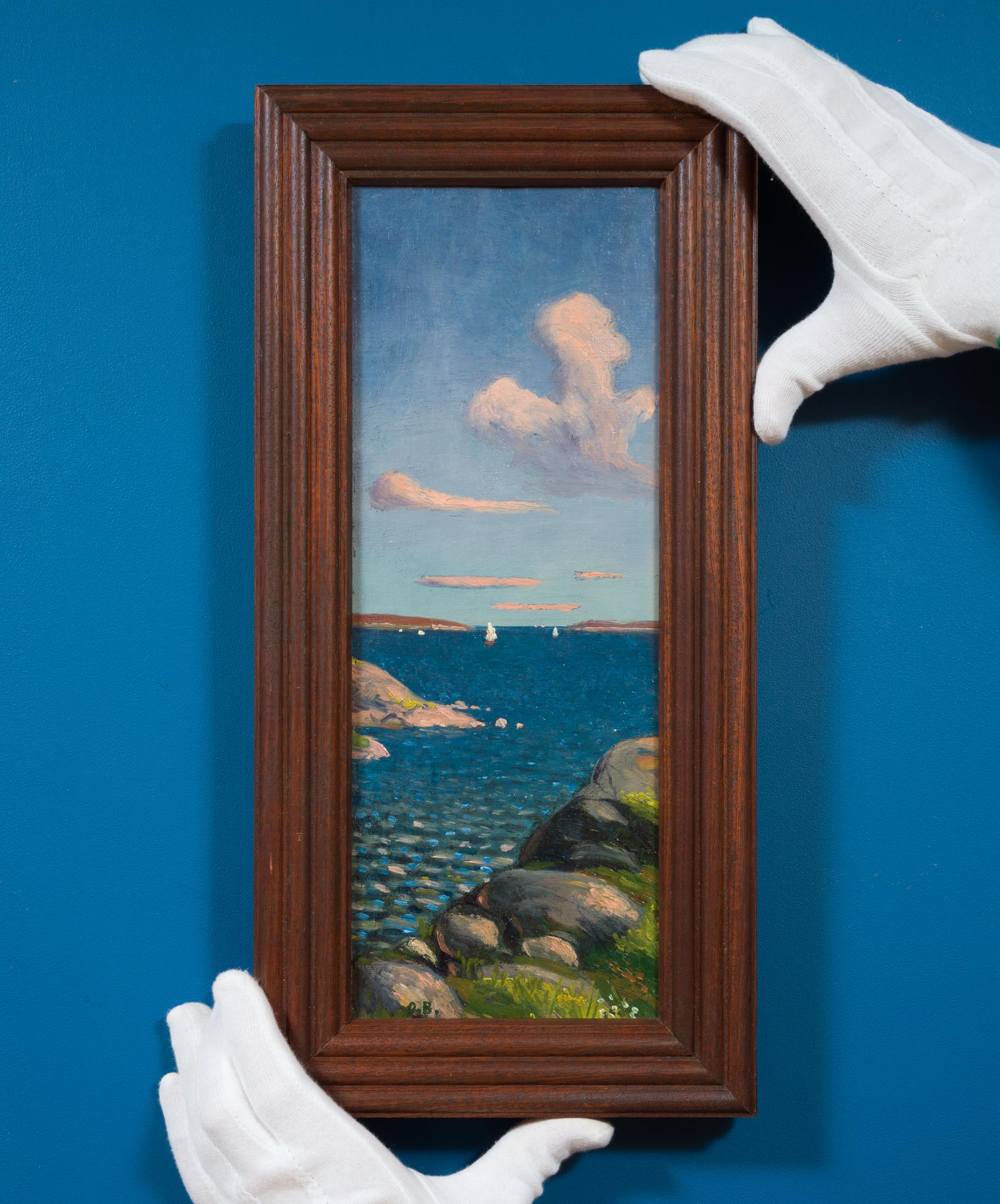 Rare peinture à l'huile d'Oskar Bergman - Archipel extérieur, c.1903-1904 en vente 1
