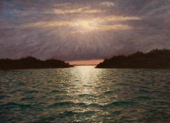 Sonnenlicht bricht durch die Wolken über der Bucht von Vaxholm, 1932