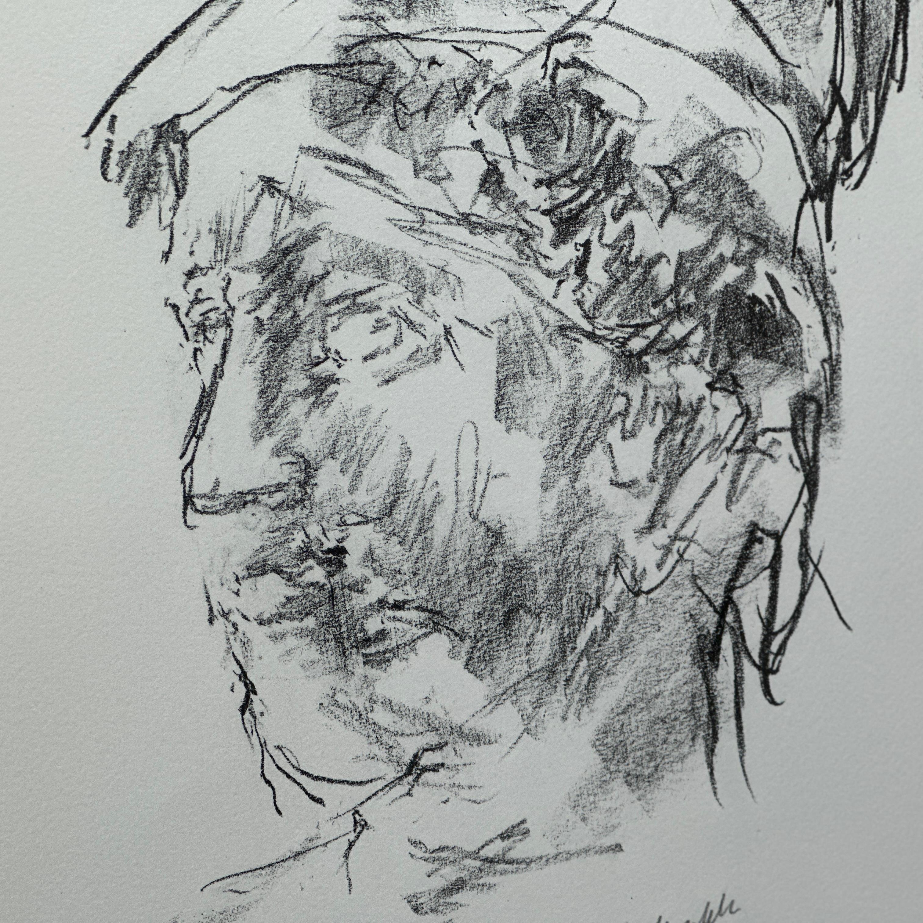 Vetro Oskar Kokoschka (1886-1980) l'Odissea Litografia firmata in edizione limitata in vendita