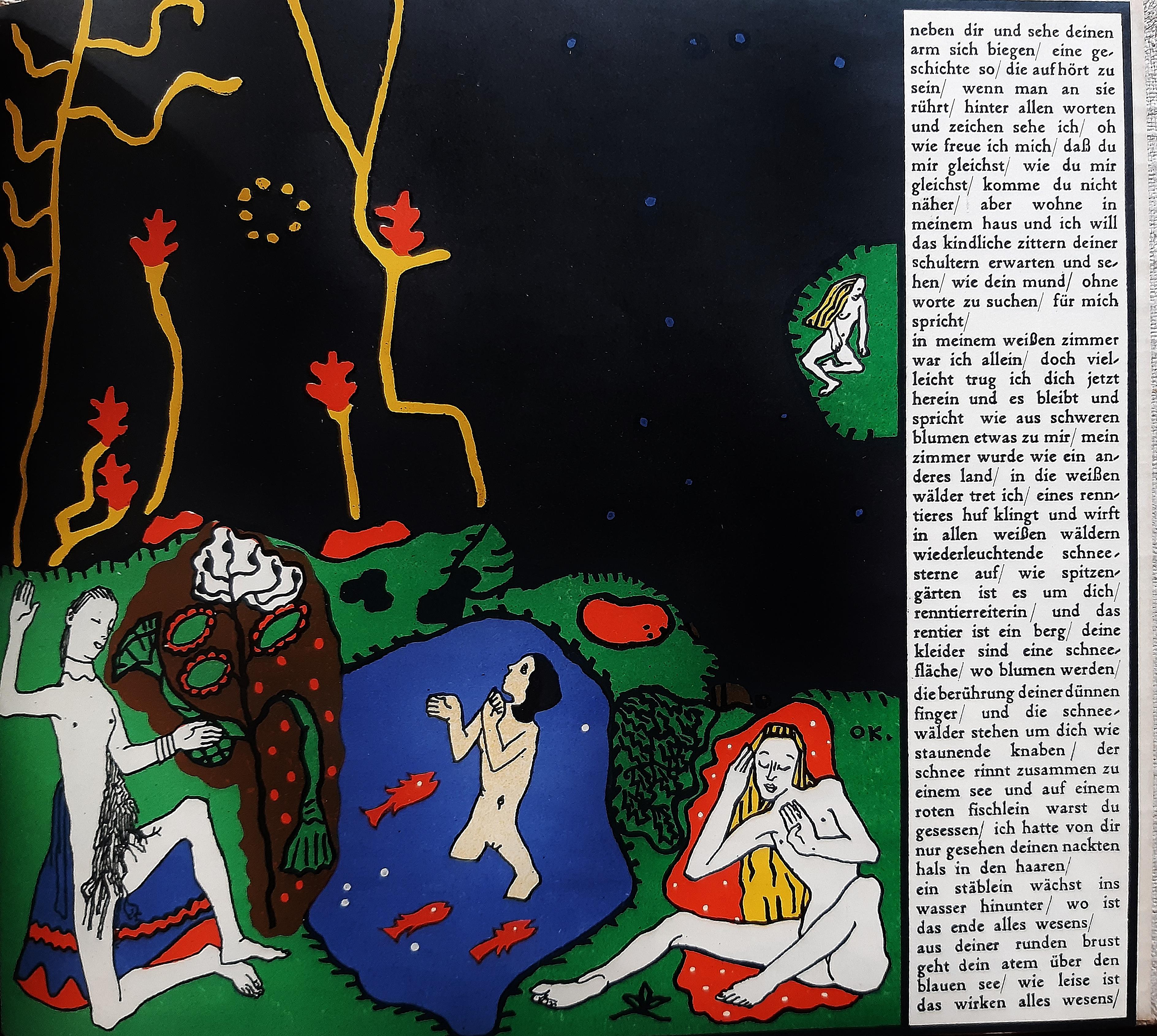 Die Traumende Knaben is an original modern rare book illustrated by Oskar Kokoschka  (Pöchlarn, 1886 – Montreux, 1980) in 1908 .

Original First Edition.

Published by Wiener Werkstätte, Wien.

225 unnumbered copies.

Format: In 4°.

Publisher’s