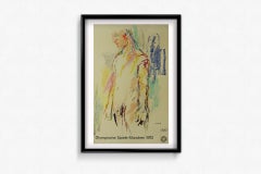 Cartel olímpico original de 1972 de Oskar Kokoschka