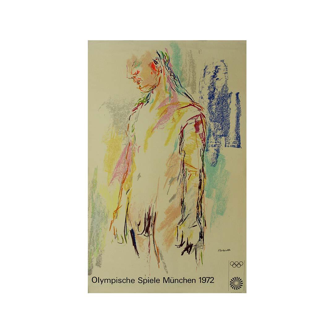 Original 1972 Olympic poster by Oskar Kokoschka For Sale 3
