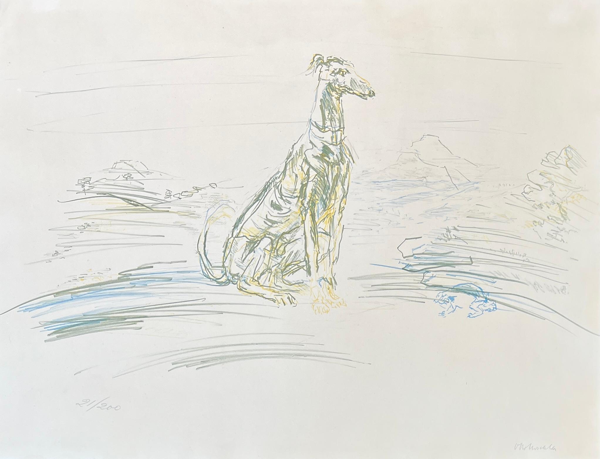 Oskar Kokoschka (1886-1980) - Coloured chalk lithograph on porous paper For Sale 1