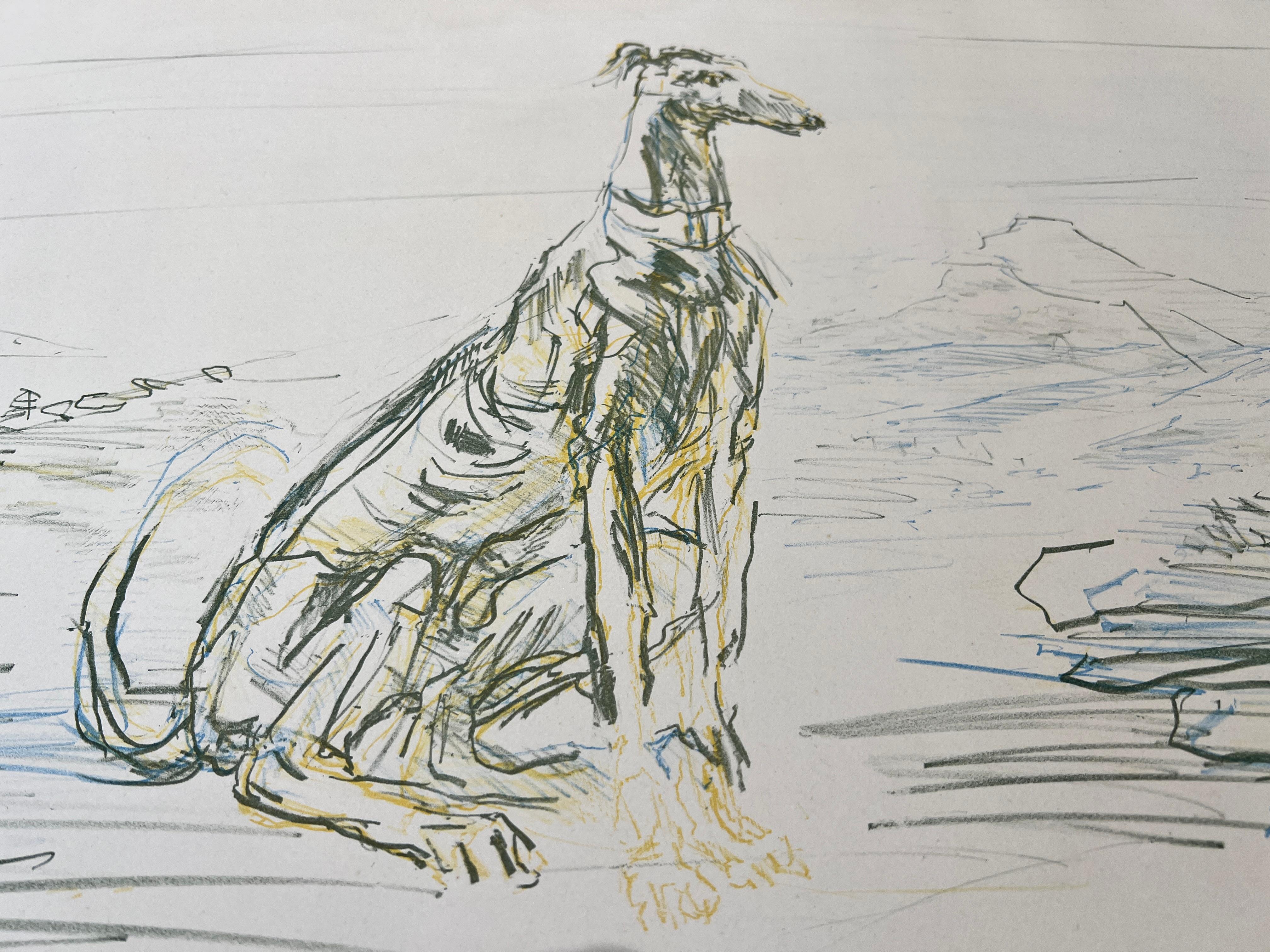 Oskar Kokoschka (1886-1980) - Coloured chalk lithograph on porous paper For Sale 4