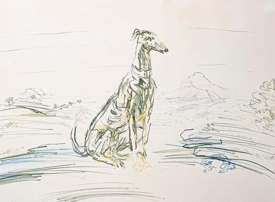 Oskar Kokoschka (1886-1980) - Coloured chalk lithograph on porous paper