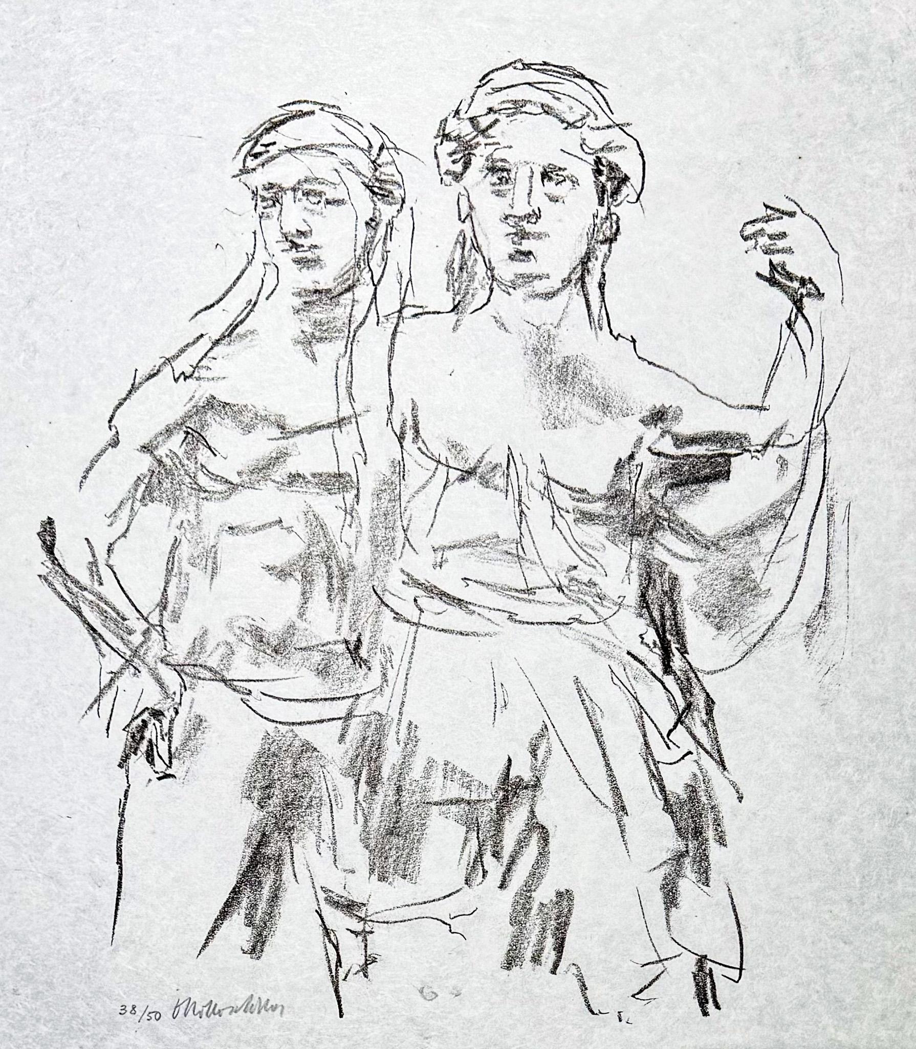 Lithograph on paper, edited in 1963.
Limited edition of 50 copies, numbered 38/50
Signed in pencil by artist in lower right corner.
Very good conditions.
Paper size: 57 x 39.8 cm

Publications:
This print is fully documented and referenced in the