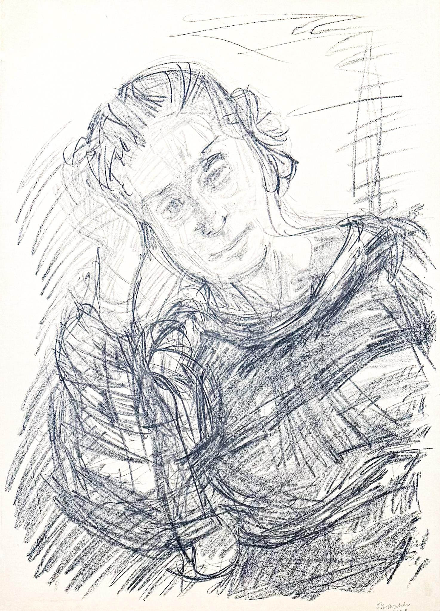 Oskar Kokoschka (1886–1980) - Madeleine - Lithograph on paper - 1920