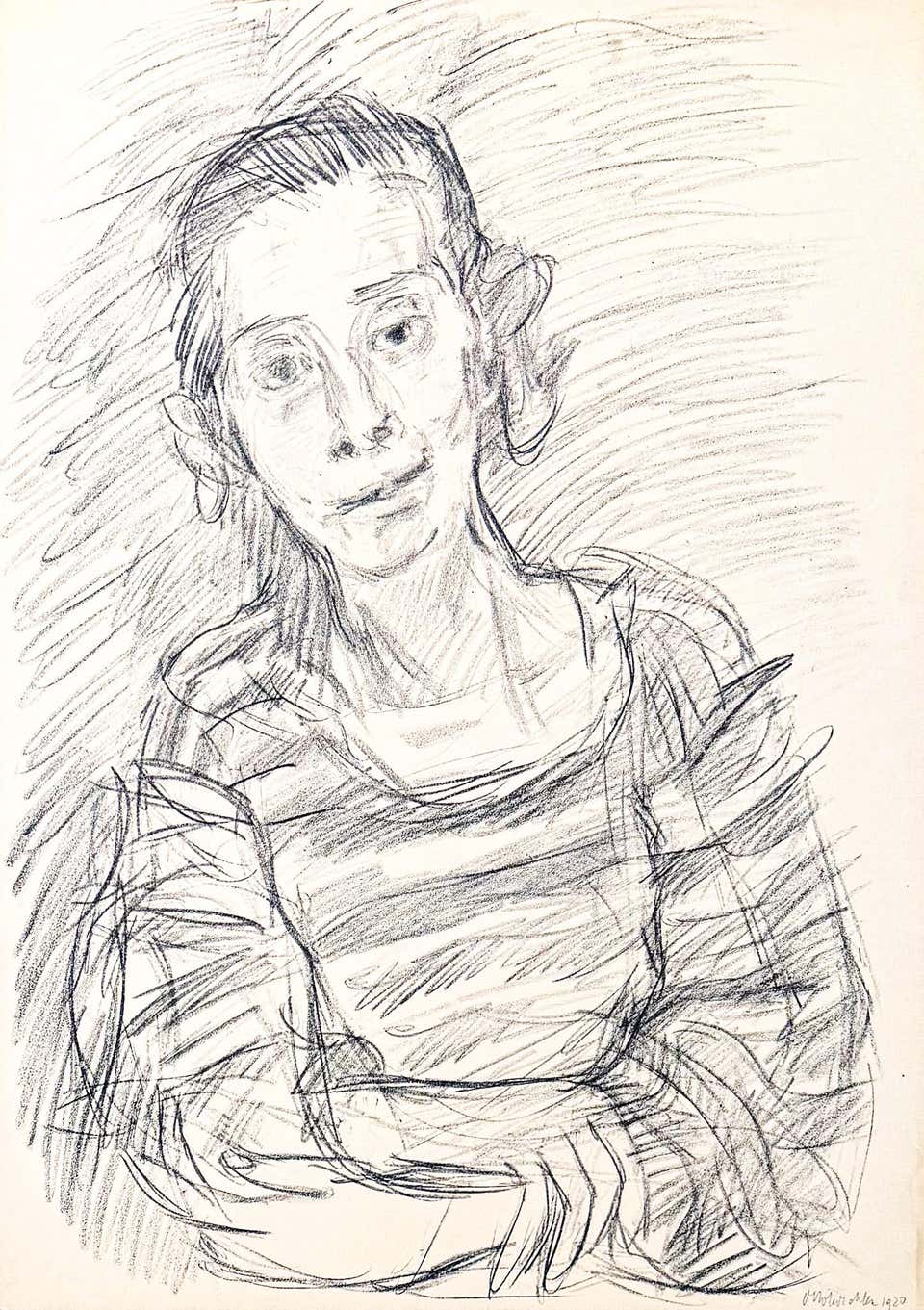 Oskar Kokoschka (1886–1980) - Madeleine - Lithograph on paper - 1920