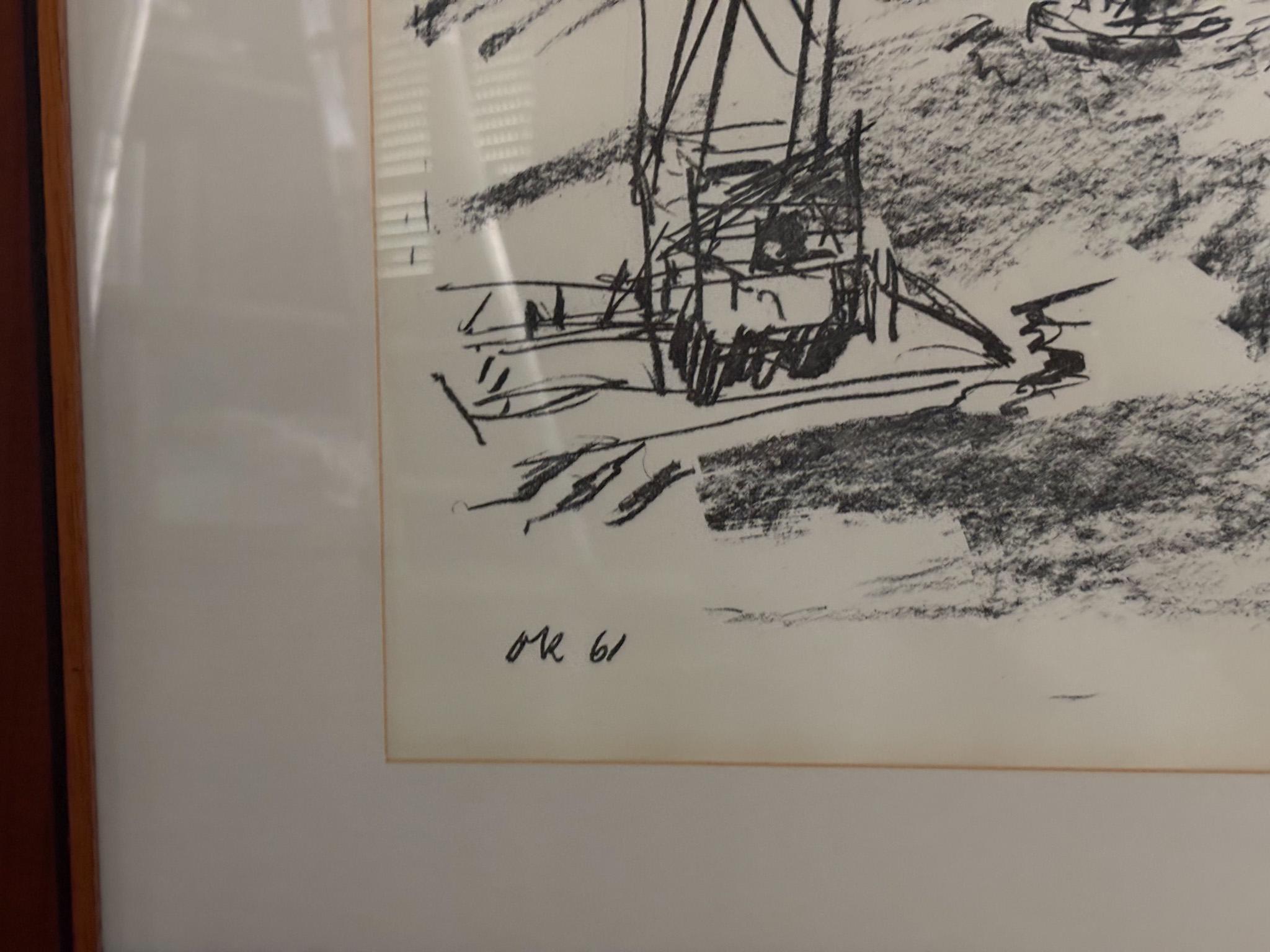 Oskar Kokoschka (1886-1980) - Port de Hambourg - Lithographie sur papier - 1961 en vente 2