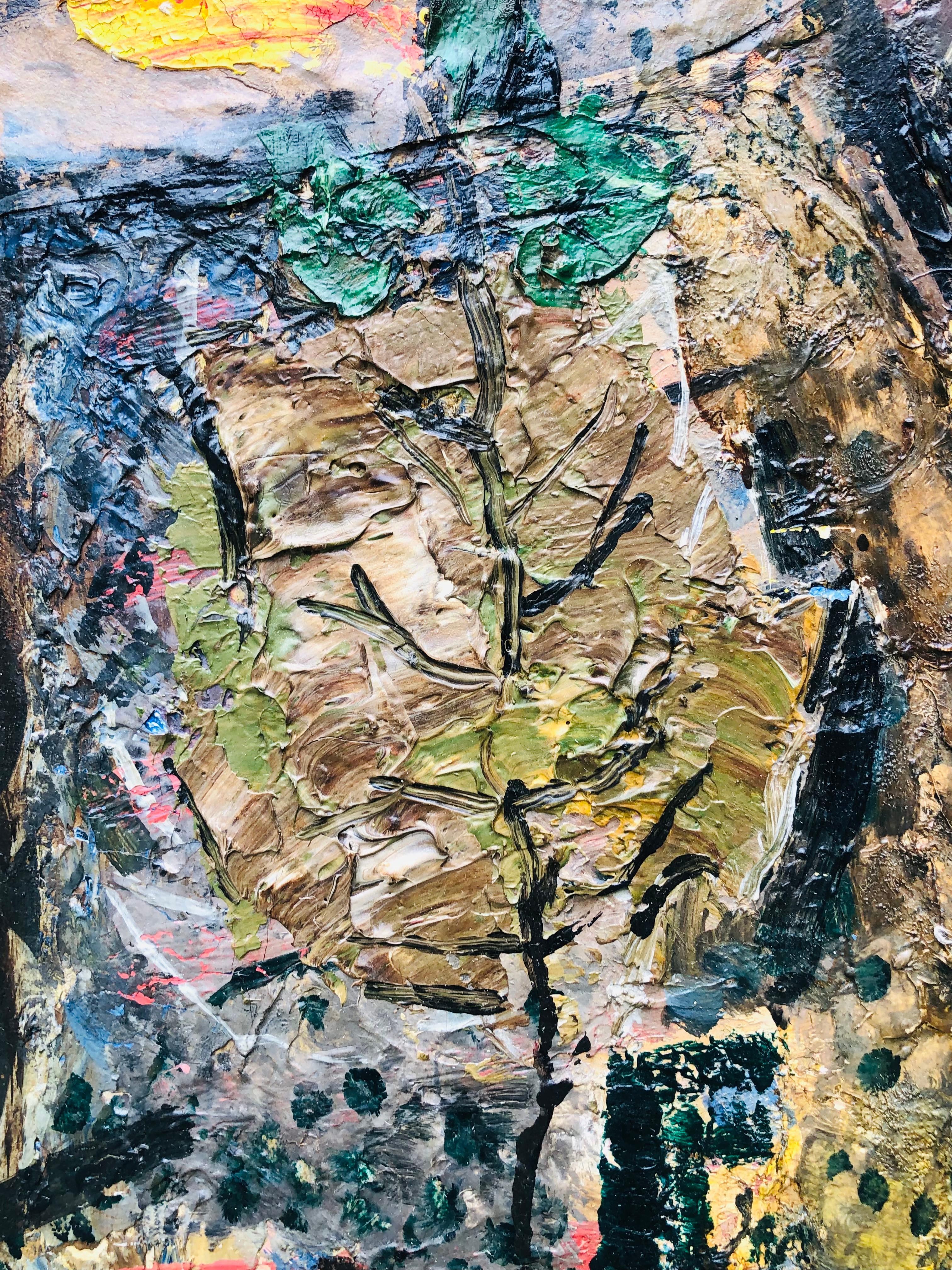 Importante dipinto cubista svizzero prebellico di Oskar Luthy Natura morta con farfalla del 1933 in vendita 5