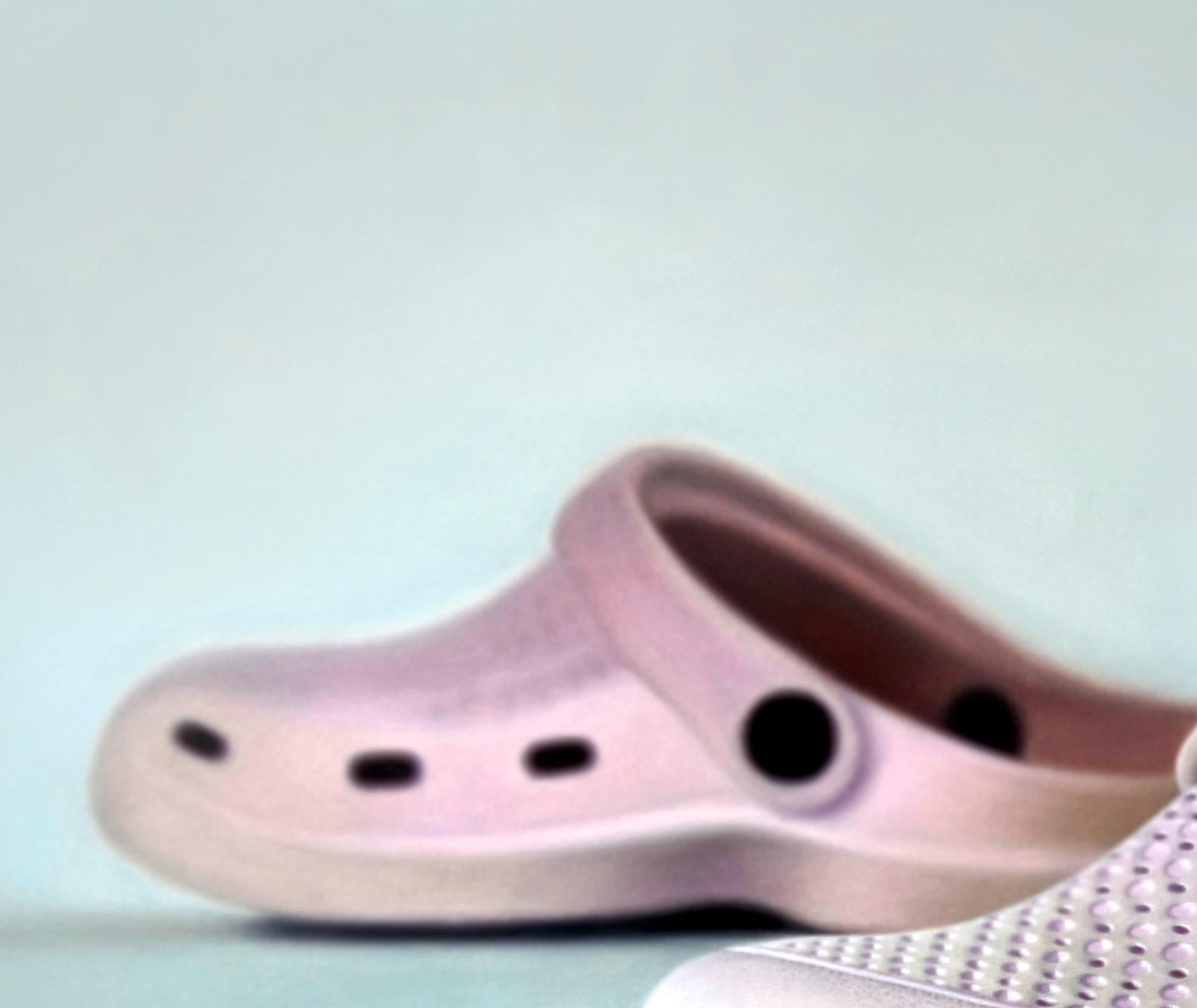 Crocs, Award Winning Cuban Artist, Realism, Oil Painting On Canvas Gallery Wrap For Sale 1