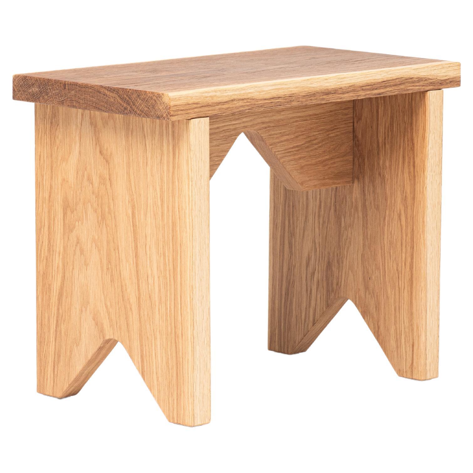 Low Stool “Oslinchik 02” Natural Oak Collection