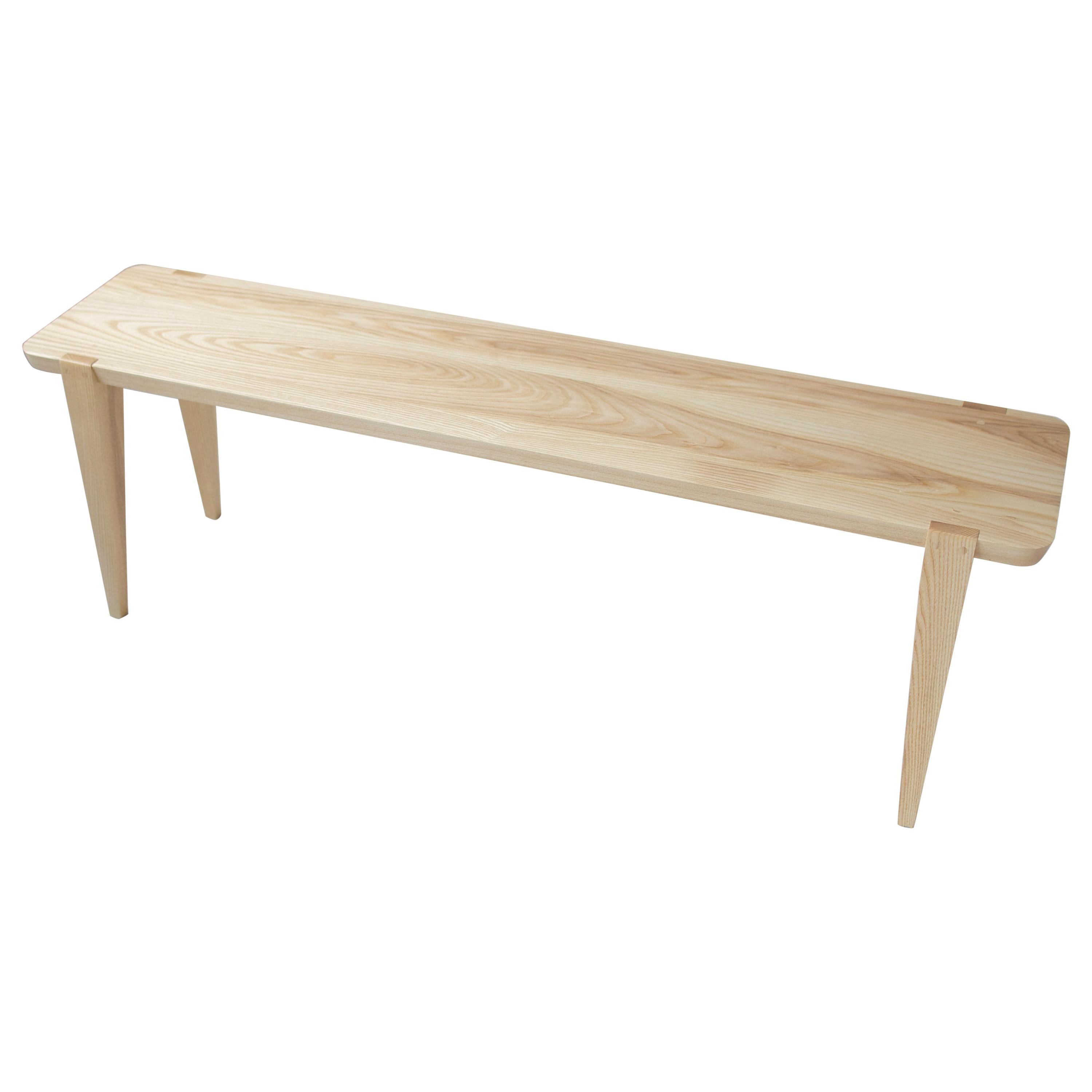 Oslo Bench in Ash by Studio Moe For Sale
