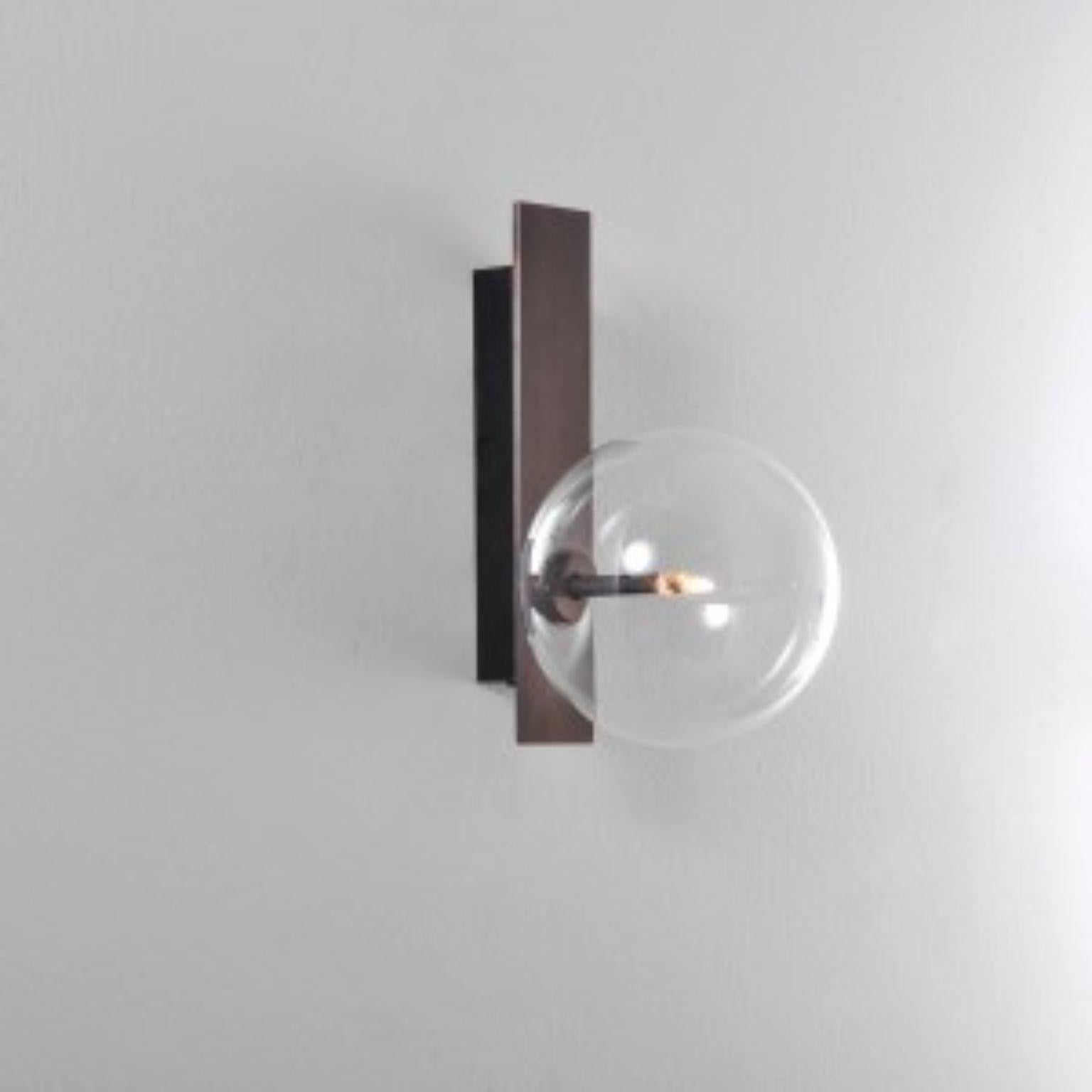 Polish Oslo Brass Wall Sconce by Schwung For Sale