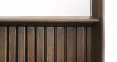 Oslo Rectangular Floor Mirror in Walnut