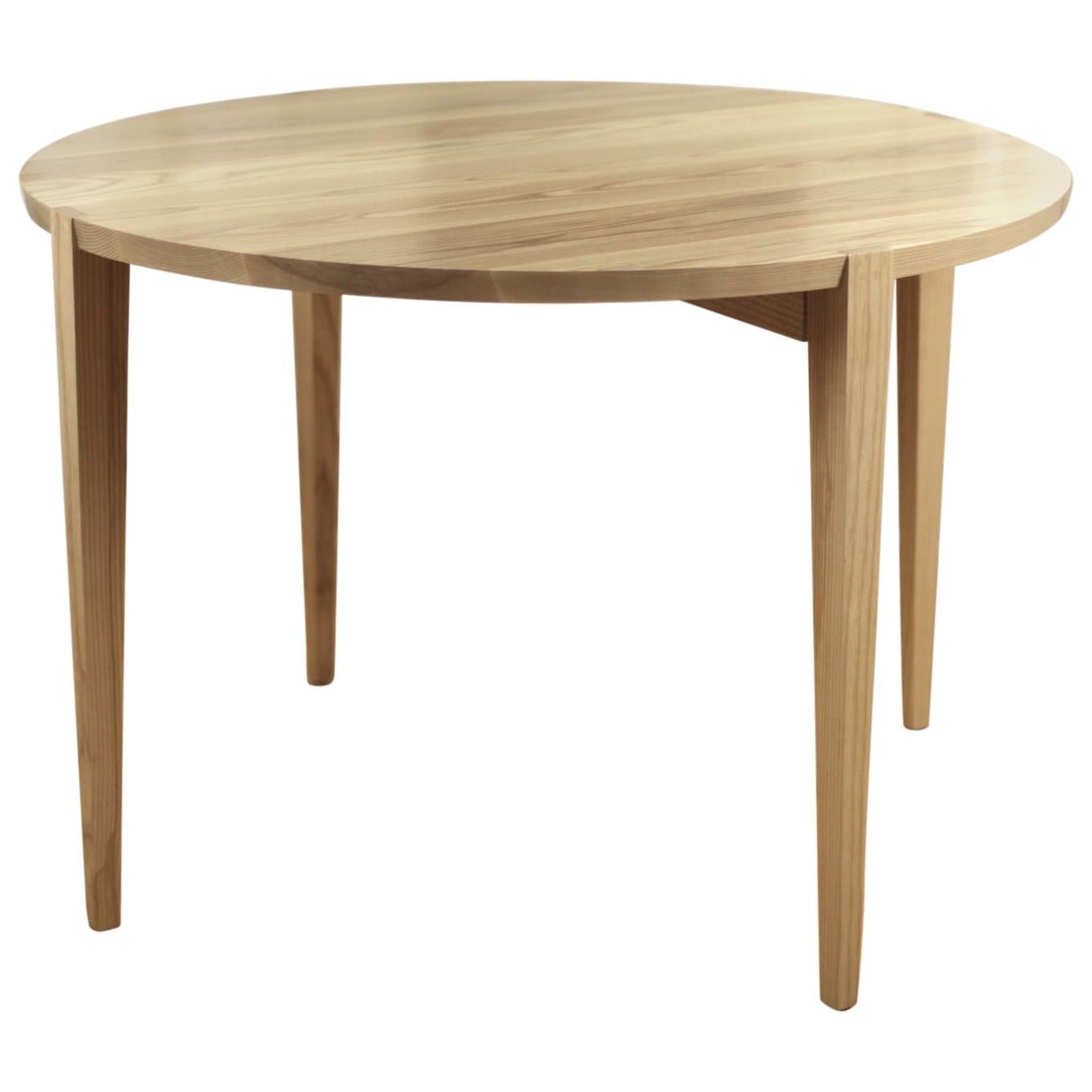 Oslo Round Dining Table by Studio Moe in American Ash  For Sale