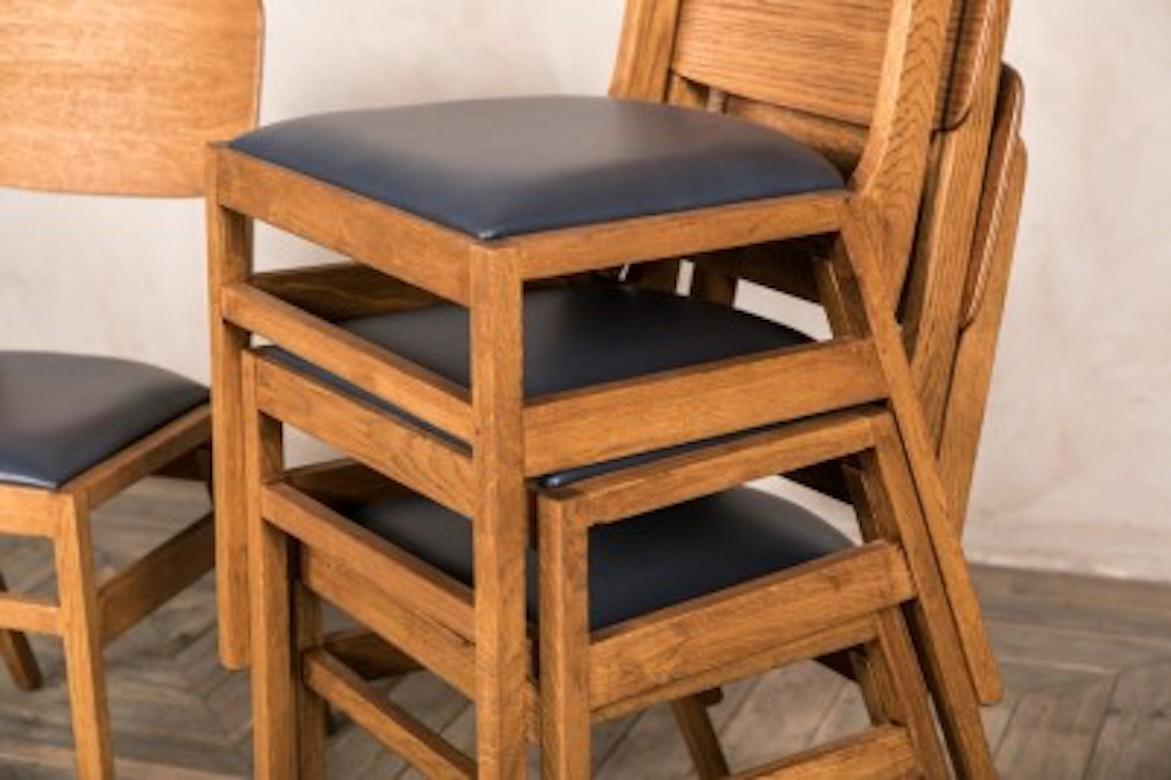 Oslo Stacking Cafe Chairs, 20th Century For Sale 3