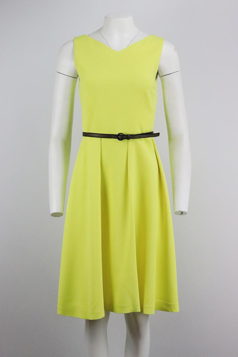 Osman Belted Jersey Midi Dress Uk 10 For Sale at 1stDibs