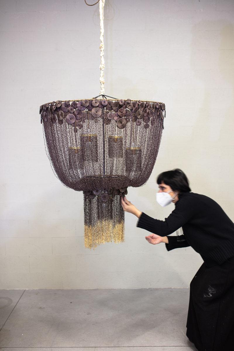 Contemporary Osman Chandelier by Valentina Giovando For Sale