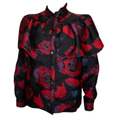 Osman London Poppy Print Top