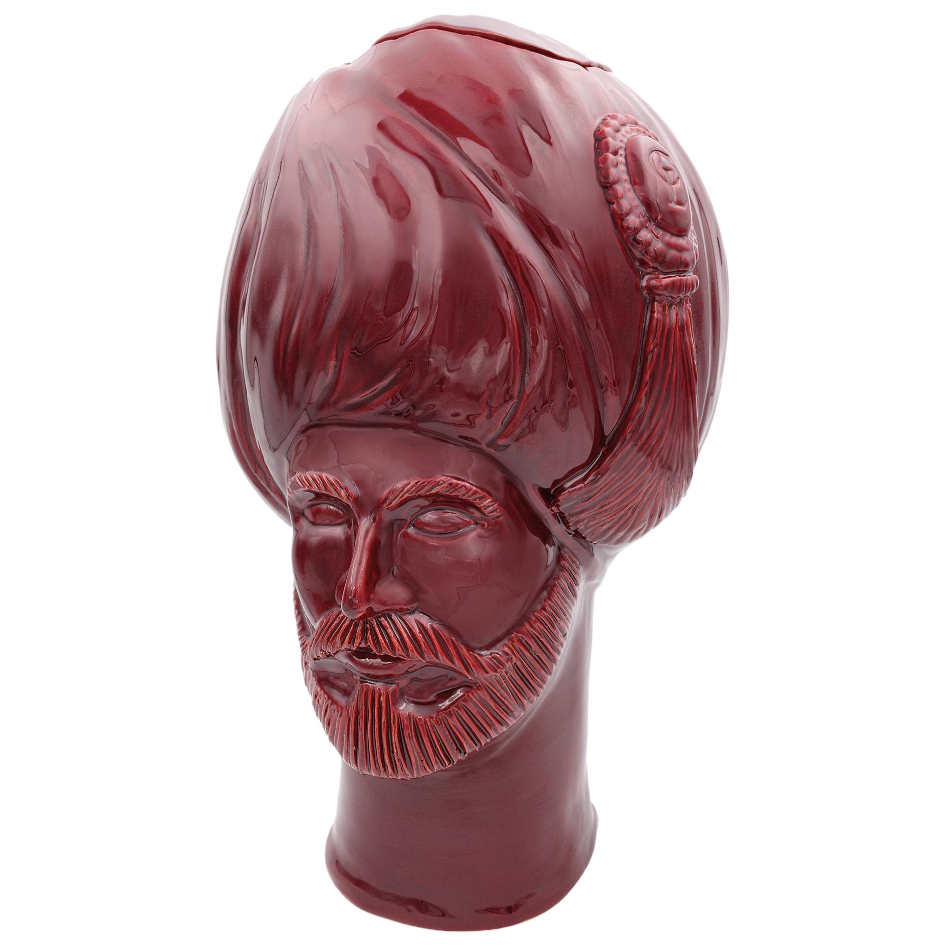 Osman,' Red Crita Ceramic Vase from Les Ottomans For Sale at 1stDibs