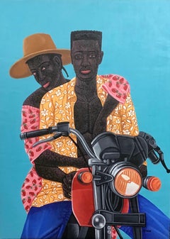 Amore in moto - Pittura, Acrilico su tela
